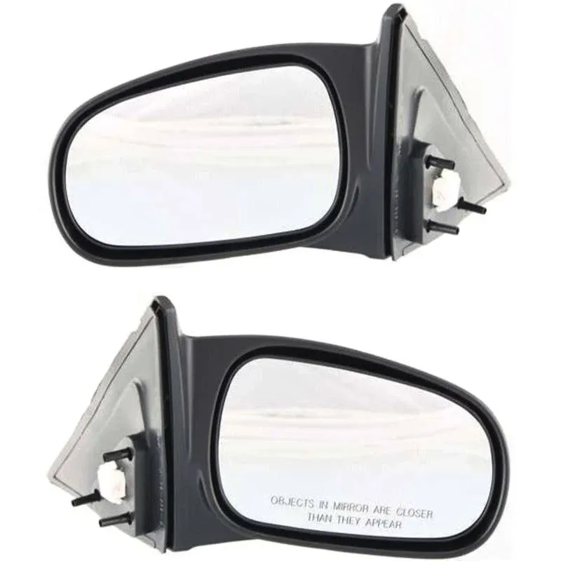 Kool Vue Driver & Passenger Side Power Non-Heated Mirrors for Honda Civic 1996-2000 Textured Sedan