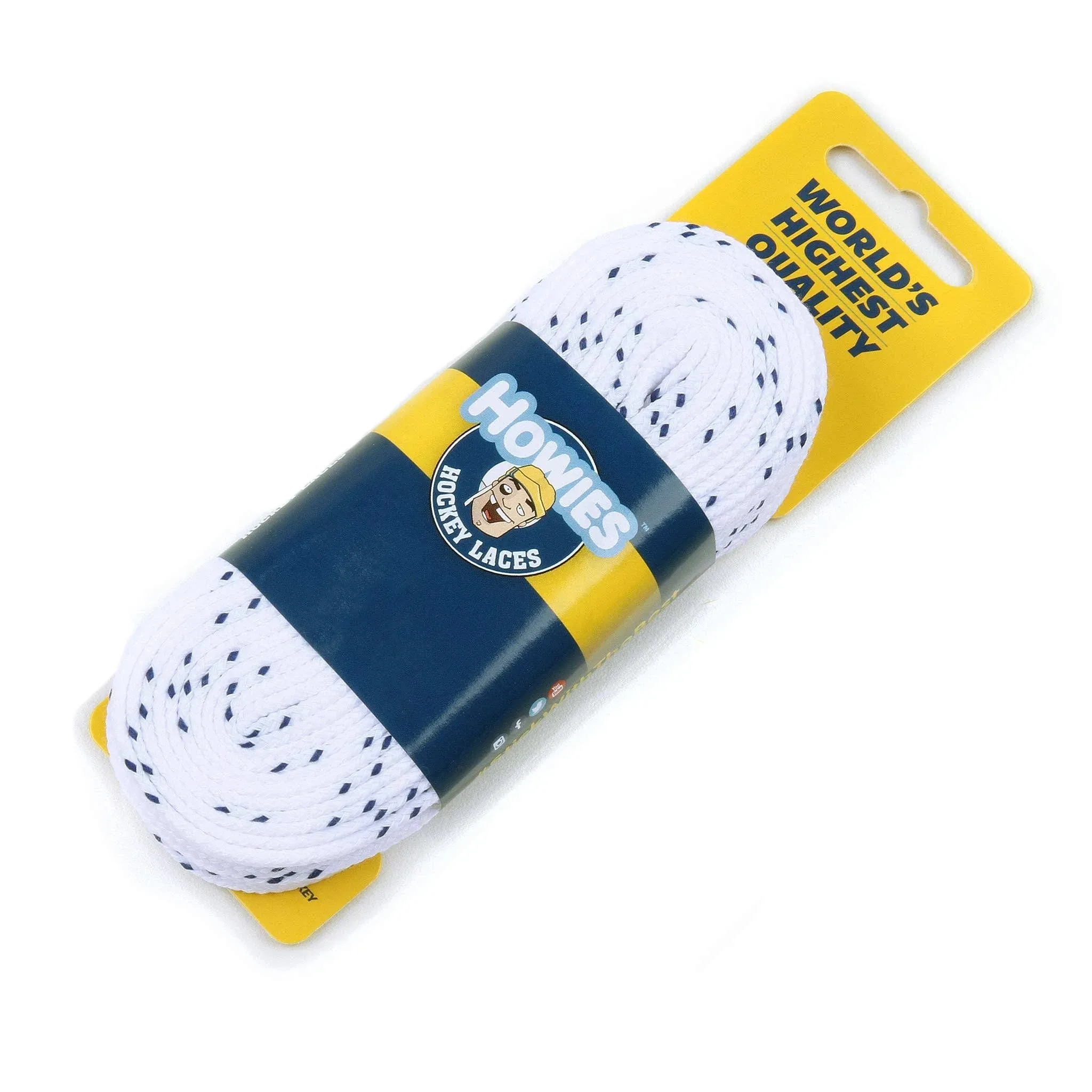 Howies Waxed Hockey Skate Laces - White - 108.0"