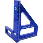 3D Multi-Angle Measuring Square Ruler 45/90 Degree Aluminum Alloy Woodworking Square Protractor Miter Triangle Ruler Layout Measuring Tool for Engineer Carpenter