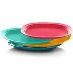 Tupperware Brand Microwave Reheatable Luncheon Plates - Dishwasher & Microwave Safe - BPA Free - Reusable, Lightweight, Durable & Great for Kids