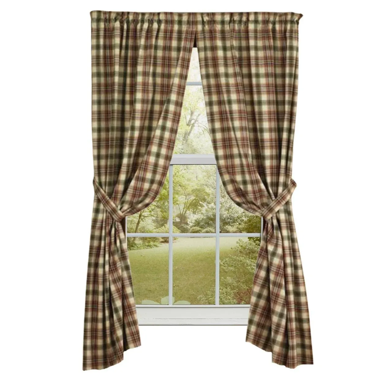 Park Designs Lemon Pepper Window Treatment Tier, 72 x 24" (619-48)