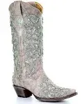 Corral Women's Glitter Inlay & Crystals Boots - Snip Toe